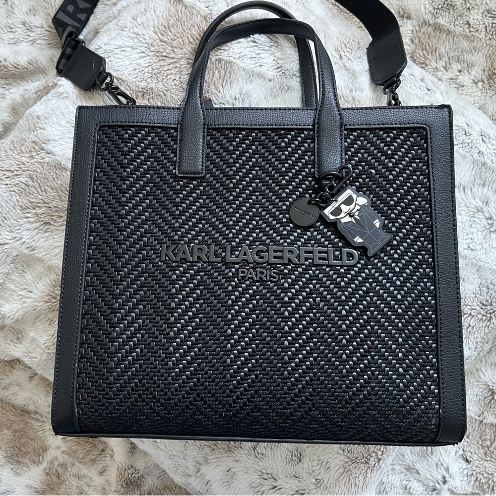 Karl Lagerfeld Paris Nouveau Tote, Black